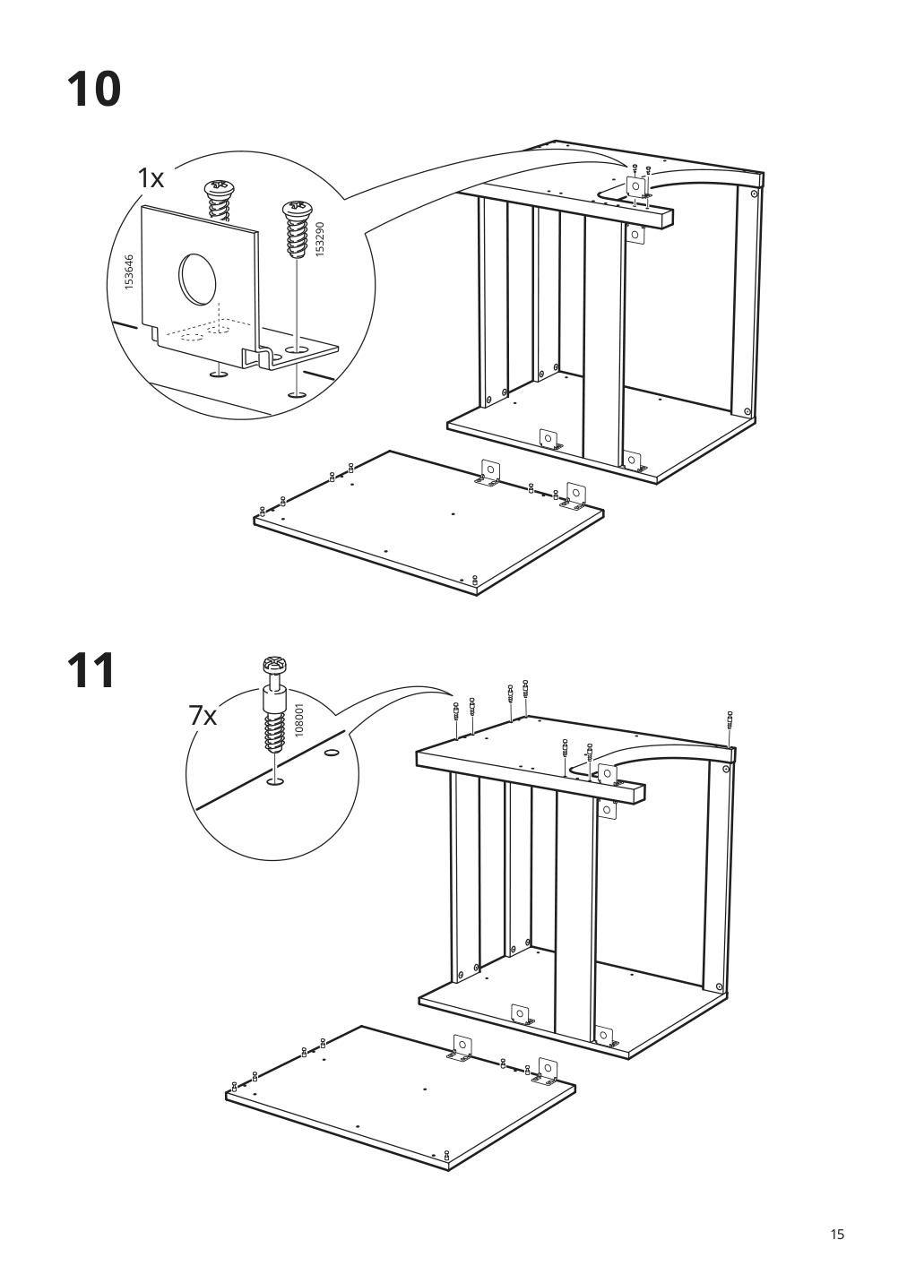 Assembly instructions for IKEA Godmorgon sink cabinet with 4 drawers kasjoen light gray | Page 15 - IKEA GODMORGON sink cabinet with 4 drawers 203.876.75