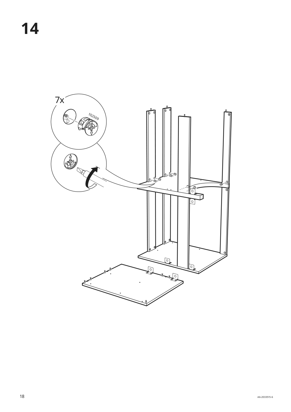 Assembly instructions for IKEA Godmorgon sink cabinet with 4 drawers kasjoen light gray | Page 18 - IKEA GODMORGON sink cabinet with 4 drawers 203.876.75