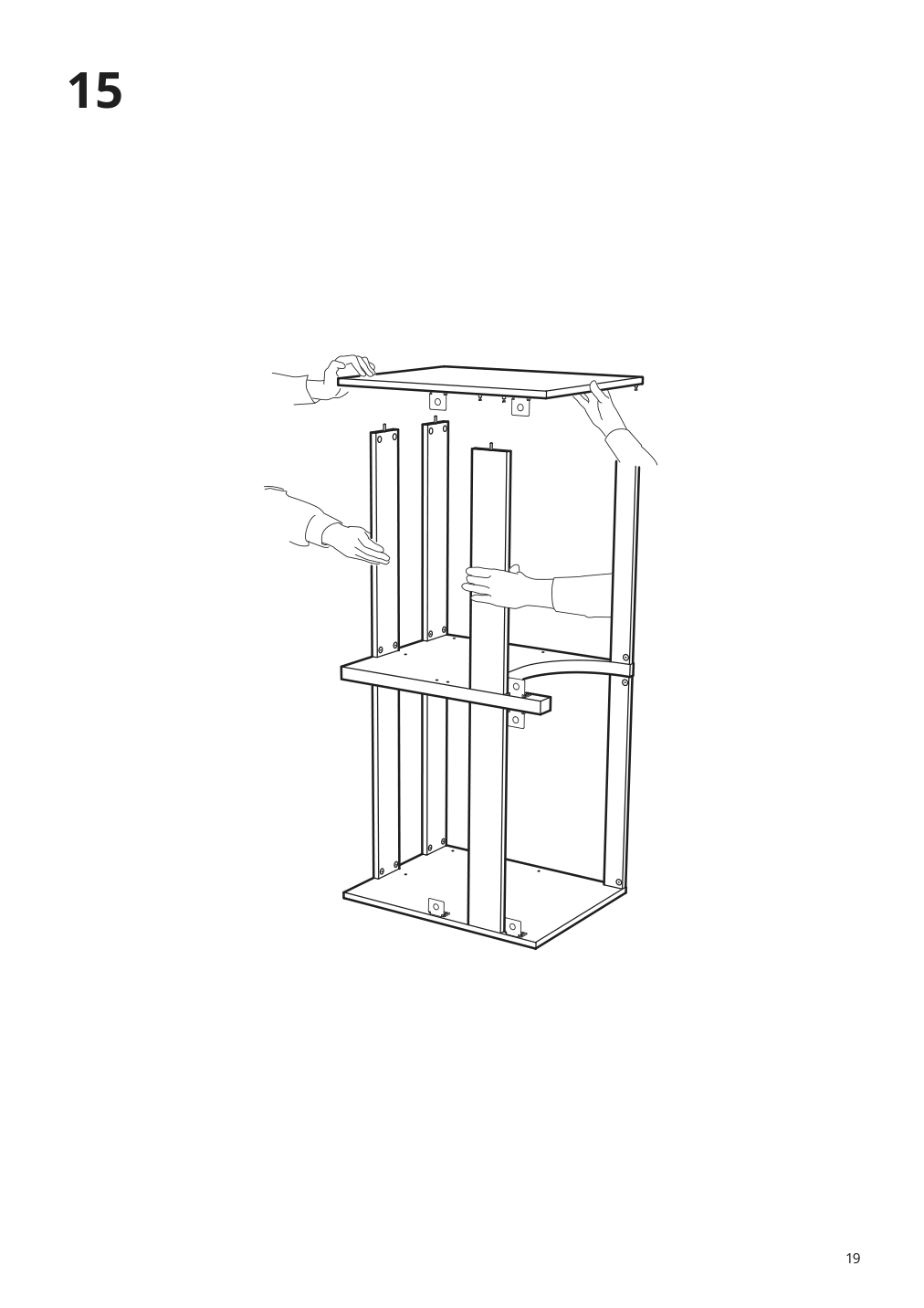 Assembly instructions for IKEA Godmorgon bathroom vanity with 4 drawers kasjoen white | Page 19 - IKEA GODMORGON bathroom vanity with 4 drawers 503.876.74