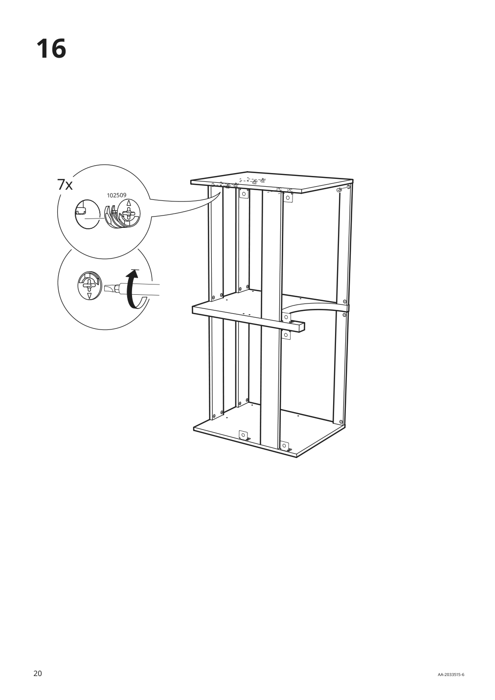 Assembly instructions for IKEA Godmorgon sink cabinet with 4 drawers kasjoen light gray | Page 20 - IKEA GODMORGON / TOLKEN sink cabinet with 4 drawers 192.956.10