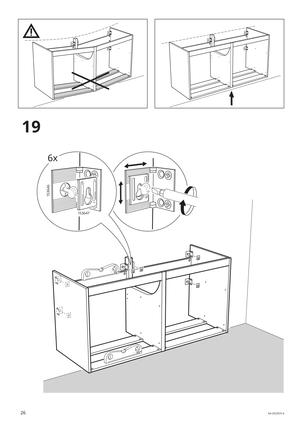 Assembly instructions for IKEA Godmorgon bathroom vanity with 4 drawers kasjoen white | Page 26 - IKEA GODMORGON bathroom vanity with 4 drawers 503.876.74