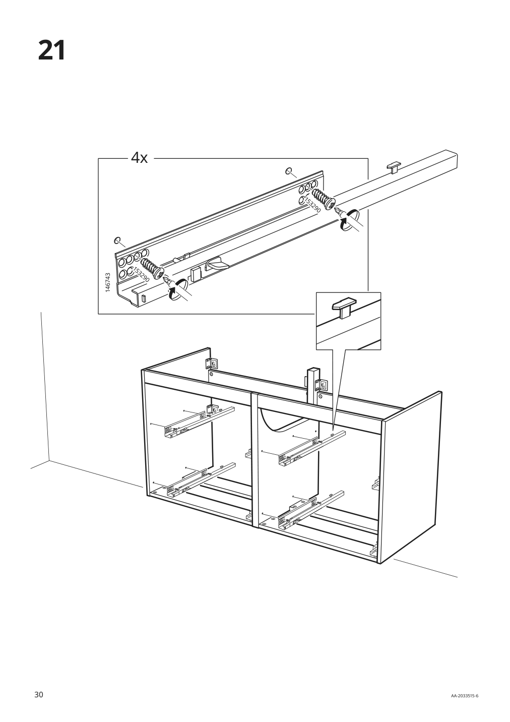 Assembly instructions for IKEA Godmorgon sink cabinet with 4 drawers kasjoen light gray | Page 30 - IKEA GODMORGON/TOLKEN / TÖRNVIKEN cabinet, countertop, 19 5/8" sink 994.853.76