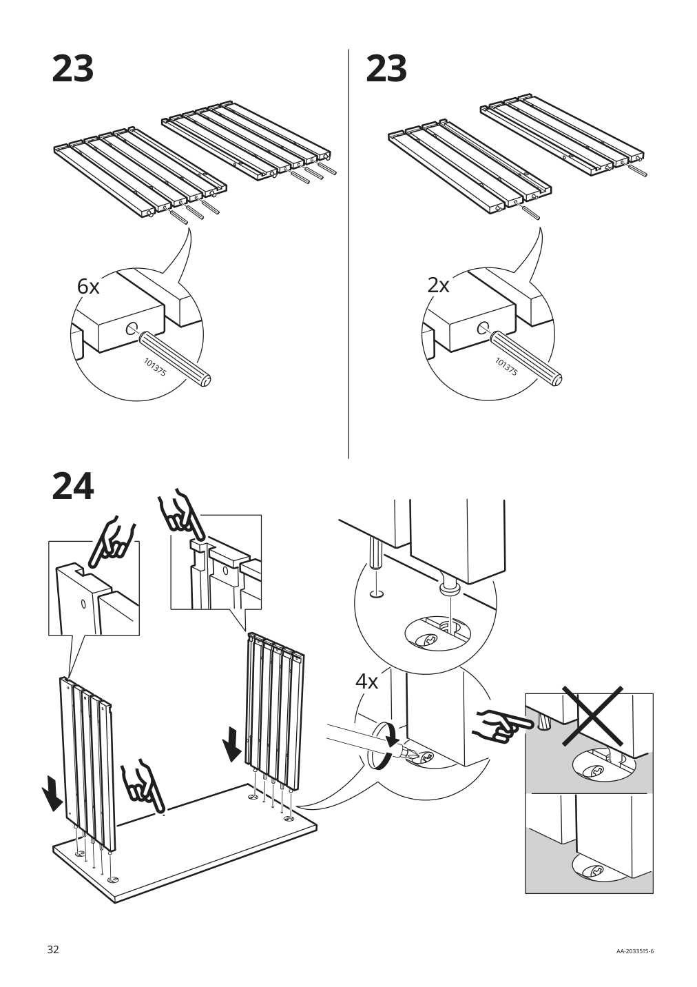 Assembly instructions for IKEA Godmorgon sink cabinet with 4 drawers kasjoen light gray | Page 32 - IKEA GODMORGON / ODENSVIK sink cabinet with 4 drawers 092.930.94