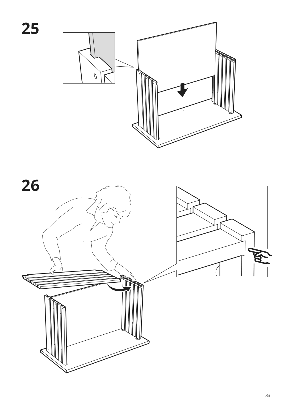 Assembly instructions for IKEA Godmorgon sink cabinet with 4 drawers kasjoen light gray | Page 33 - IKEA GODMORGON / TOLKEN sink cabinet with 4 drawers 192.956.10