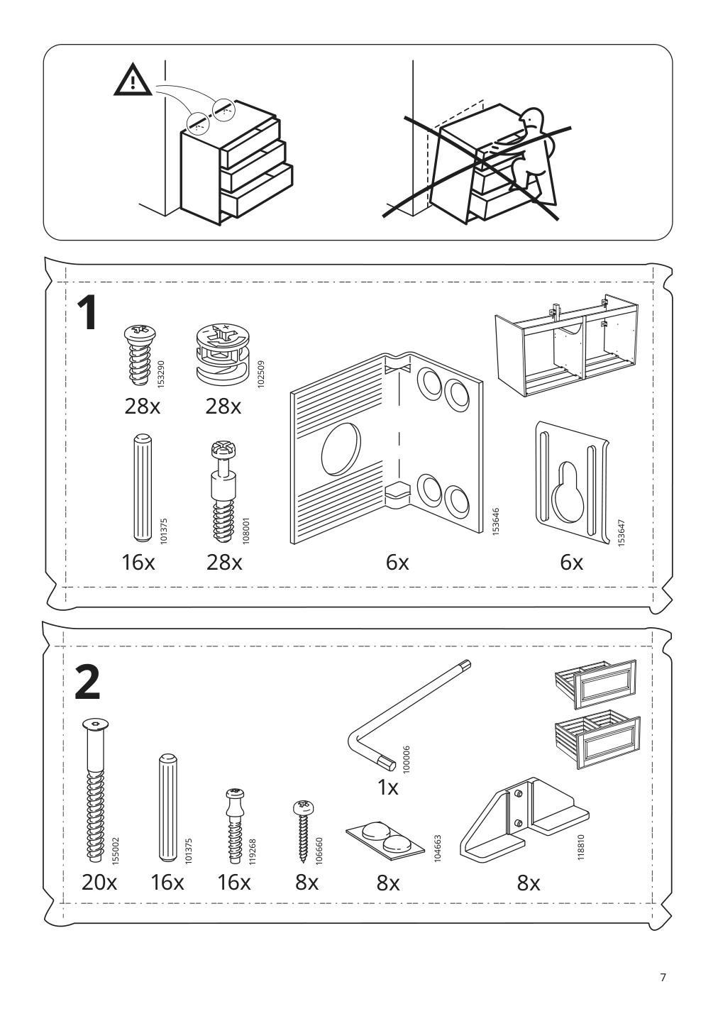 Assembly instructions for IKEA Godmorgon sink cabinet with 4 drawers kasjoen light gray | Page 7 - IKEA GODMORGON/TOLKEN / TÖRNVIKEN cabinet, countertop, 19 5/8" sink 994.853.76