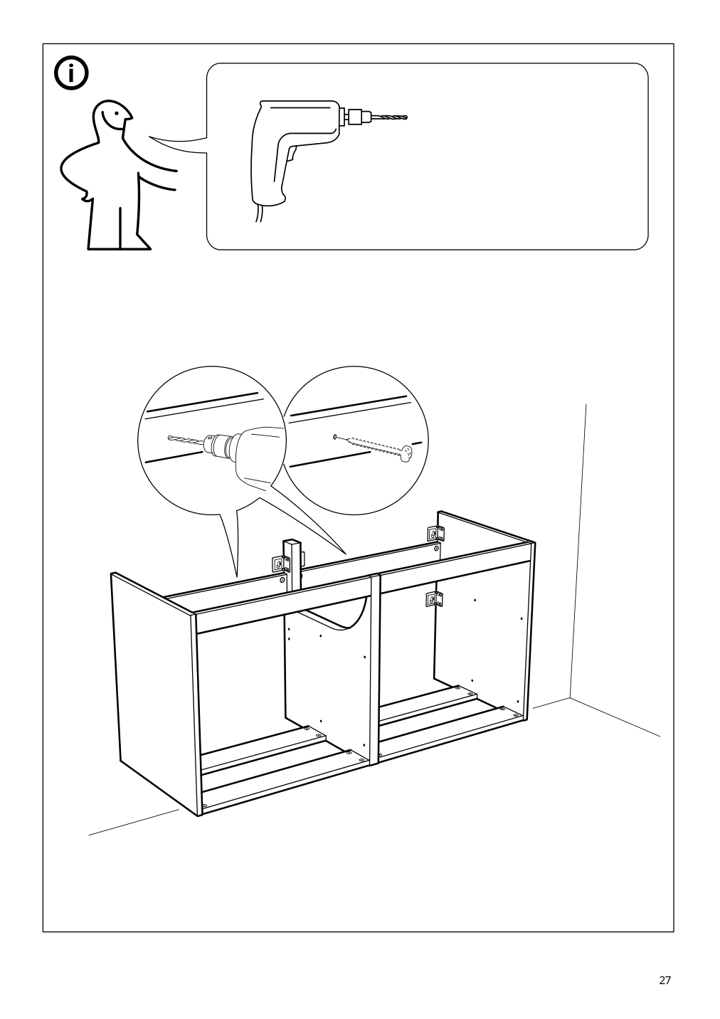 Assembly instructions for IKEA Godmorgon sink cabinet with 4 drawers white | Page 27 - IKEA GODMORGON sink cabinet with 4 drawers 603.441.32