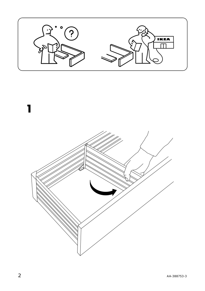 Assembly instructions for IKEA Godmorgon storage unit set of 2 smoked | Page 2 - IKEA GODMORGON storage unit, set of 2 904.002.73