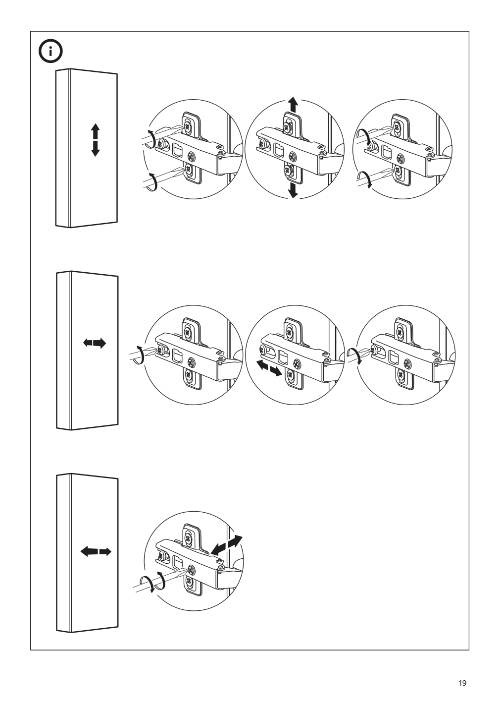 Assembly instructions for IKEA Godmorgon wall cabinet with 1 door high gloss gray | Page 19 - IKEA GODMORGON wall cabinet with 1 door 601.649.13