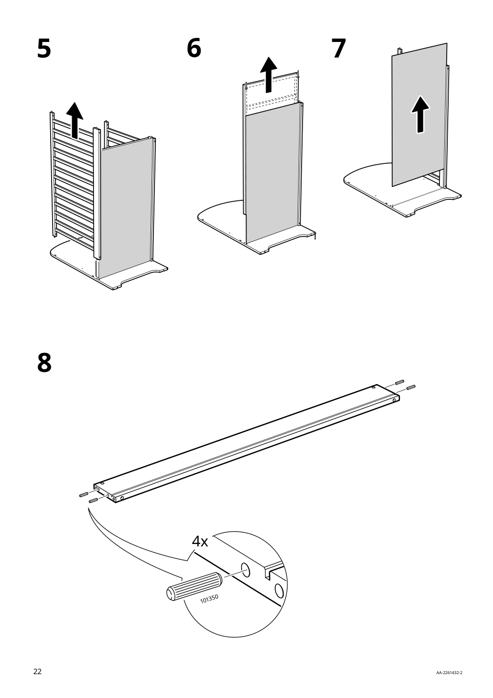 Assembly instructions for IKEA Gonatt crib with drawer white | Page 22 - IKEA GONATT crib with drawer 304.670.92