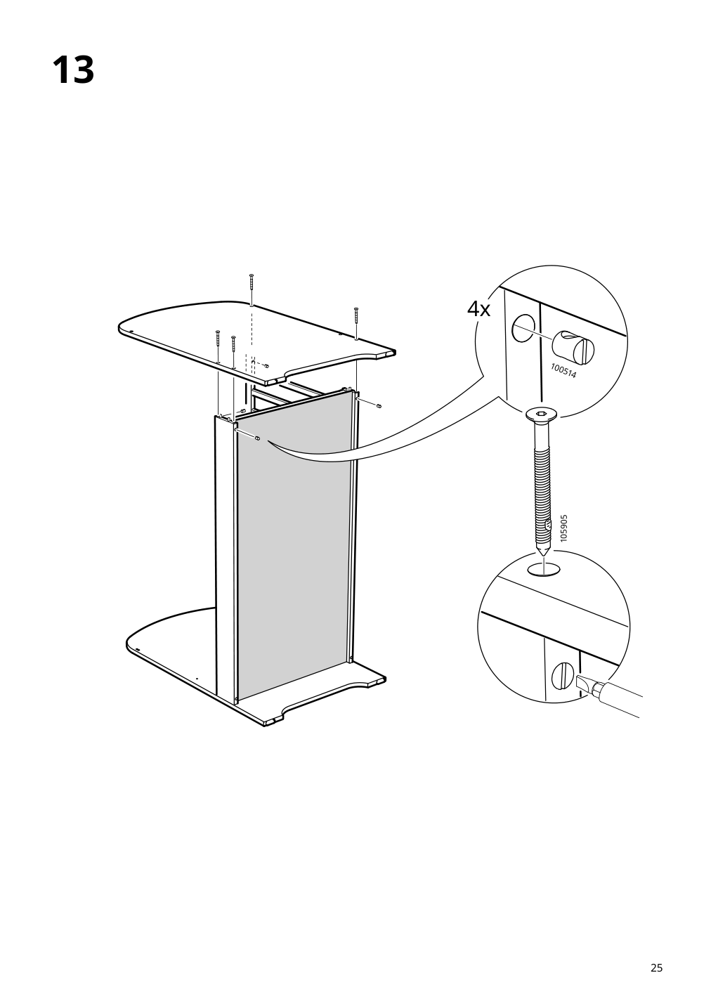 Assembly instructions for IKEA Gonatt crib with drawer white | Page 25 - IKEA GONATT crib with drawer 304.670.92