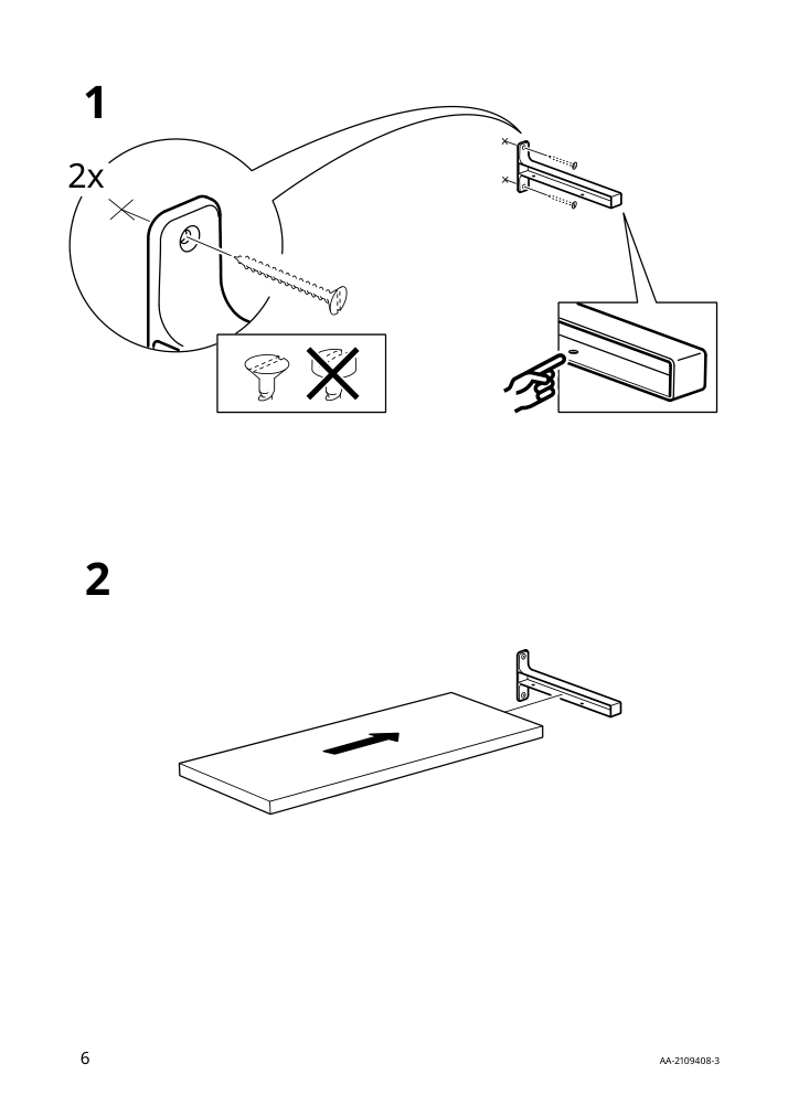 Assembly instructions for IKEA Granhult bracket nickel plated | Page 6 - IKEA BRIMNES / BERGSHULT TV storage combination 193.986.70