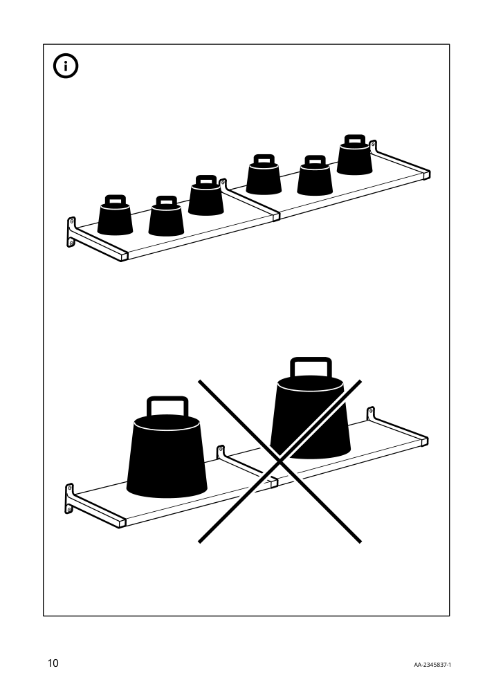 Assembly instructions for IKEA Granhult connecting bracket nickel plated | Page 10 - IKEA BRIMNES / BERGSHULT TV storage combination 193.986.70