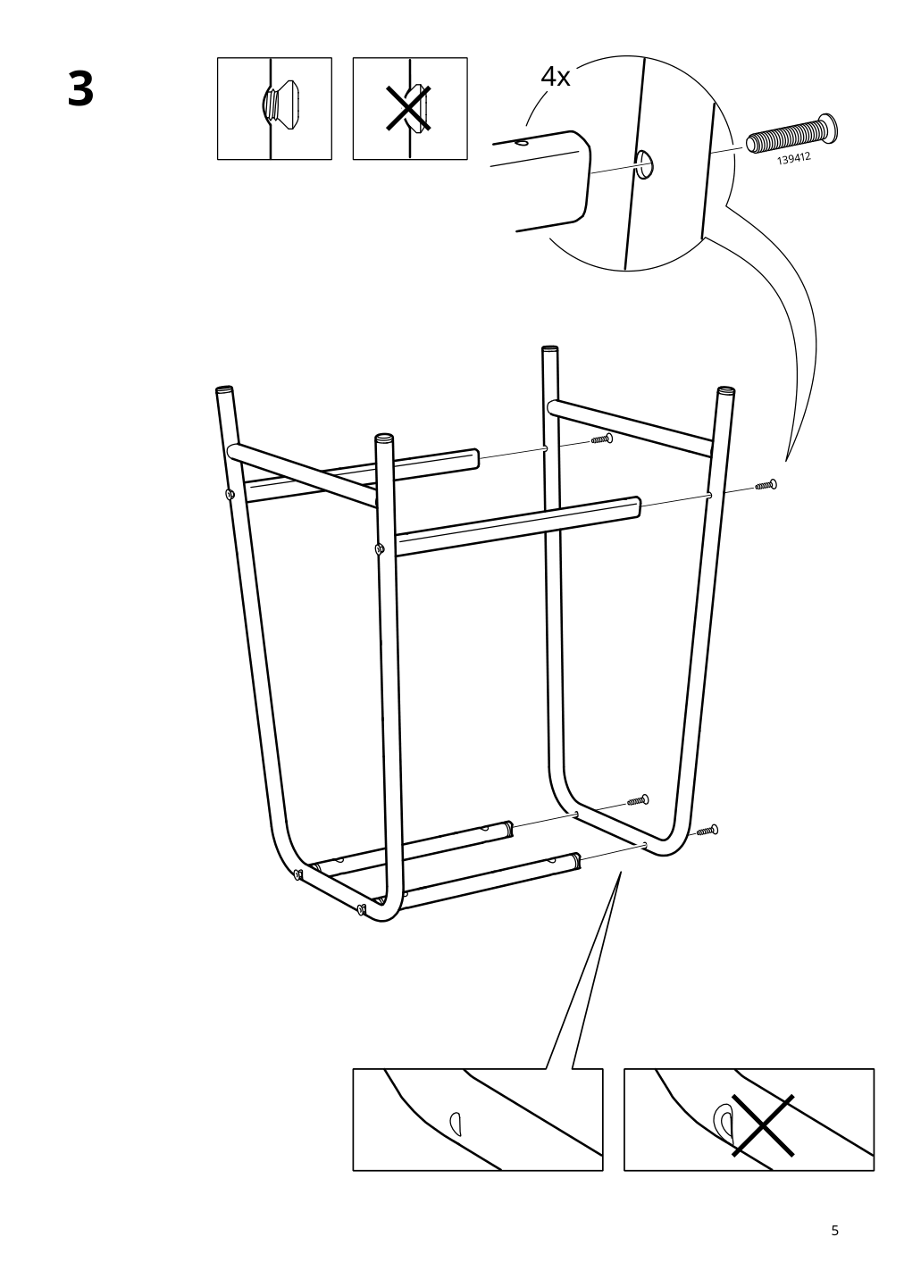 Assembly instructions for IKEA Grasala bar stool gray | Page 5 - IKEA GRÅSALA bar stool 505.154.45