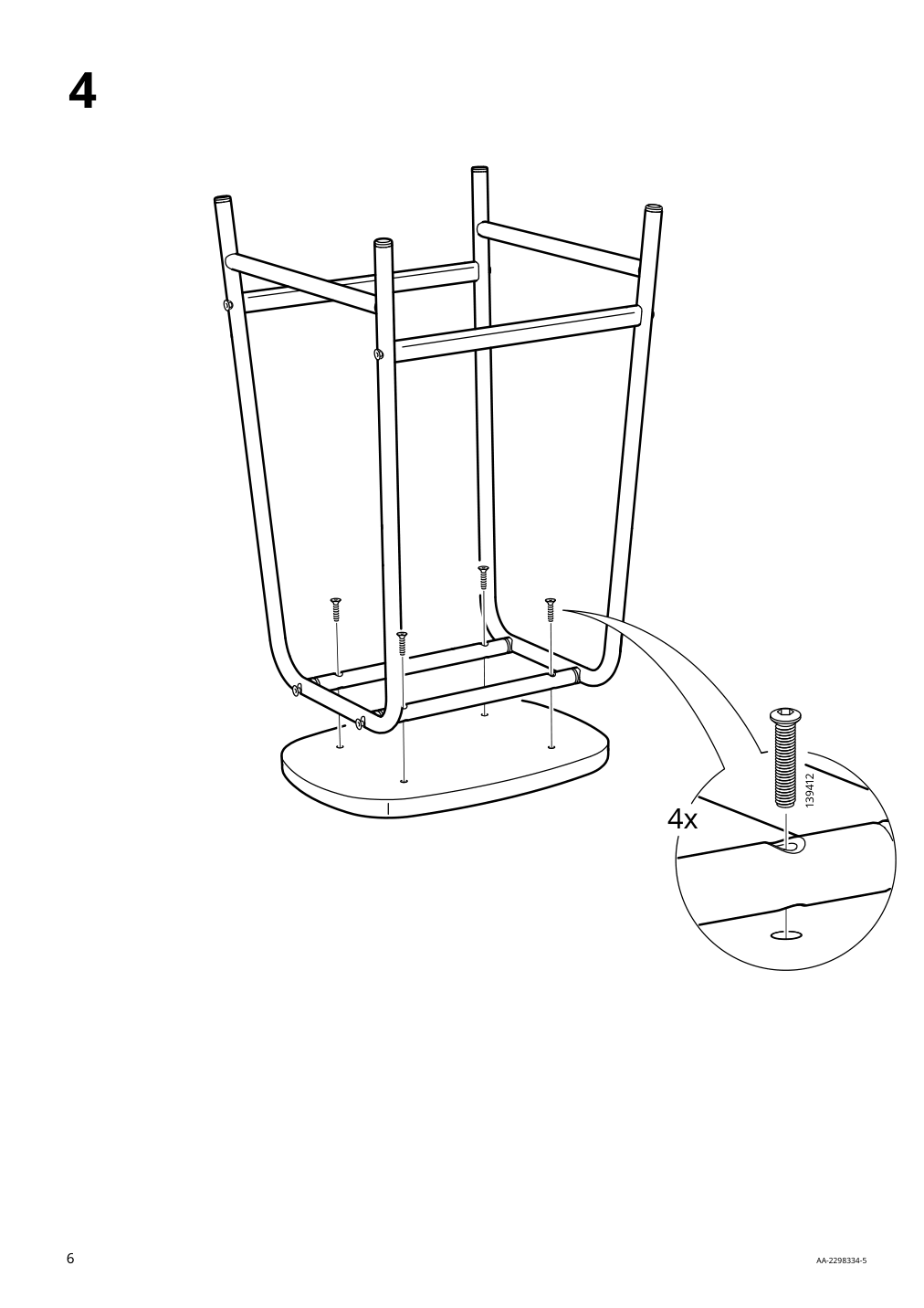 Assembly instructions for IKEA Grasala bar stool gray | Page 6 - IKEA GRÅSALA bar stool 505.154.45