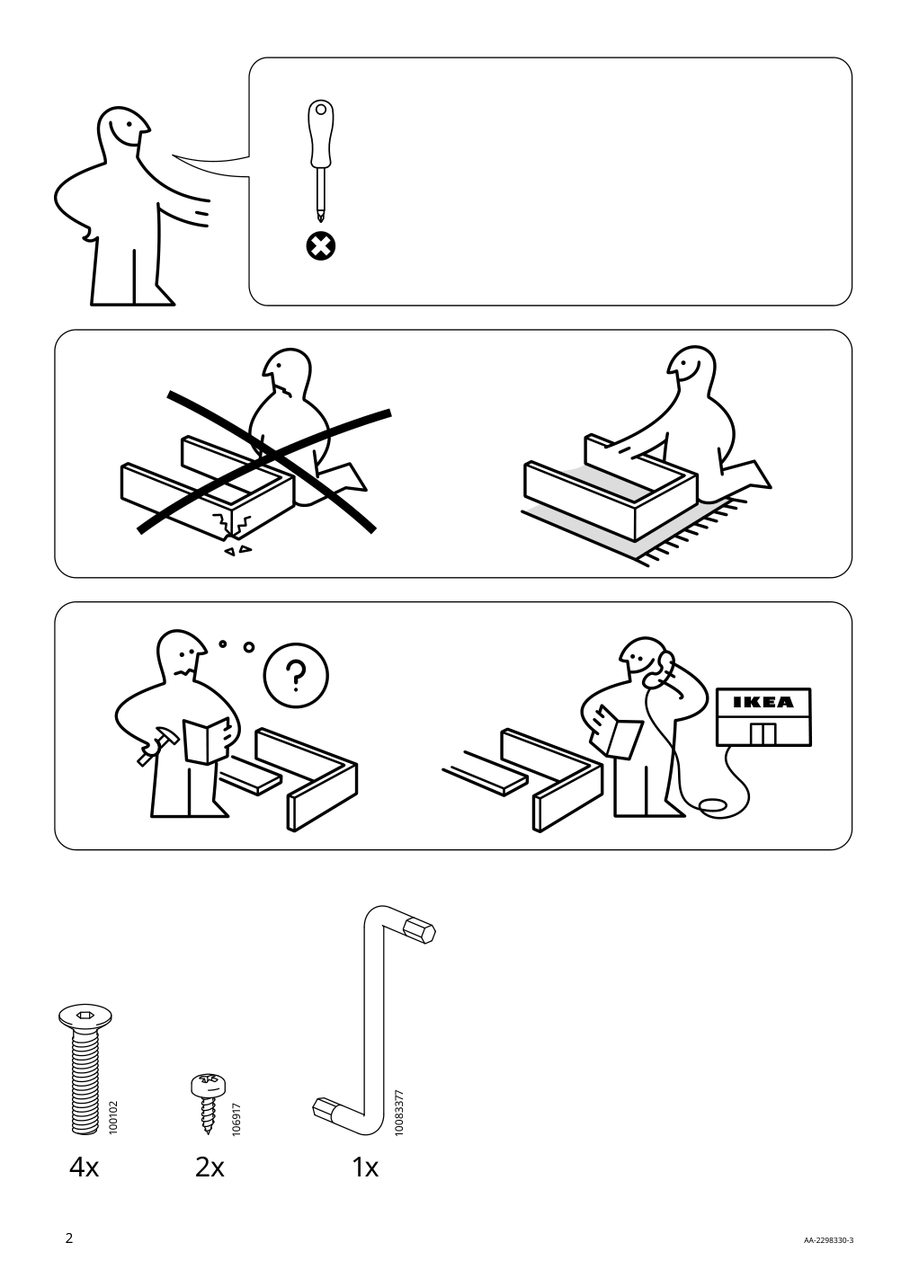 Assembly instructions for IKEA Grasala chair gray | Page 2 - IKEA GRÅSALA chair 705.154.68