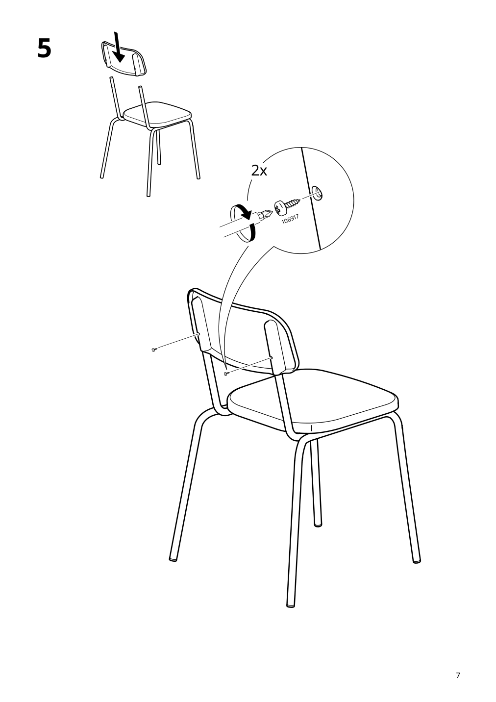 Assembly instructions for IKEA Grasala chair gray | Page 7 - IKEA GRÅSALA chair 705.154.68