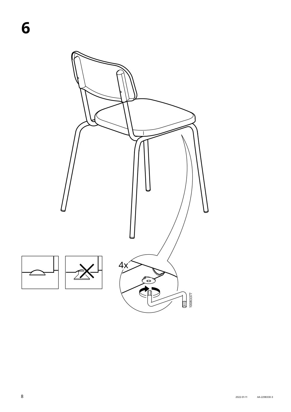 Assembly instructions for IKEA Grasala chair gray | Page 8 - IKEA GRÅSALA chair 705.154.68