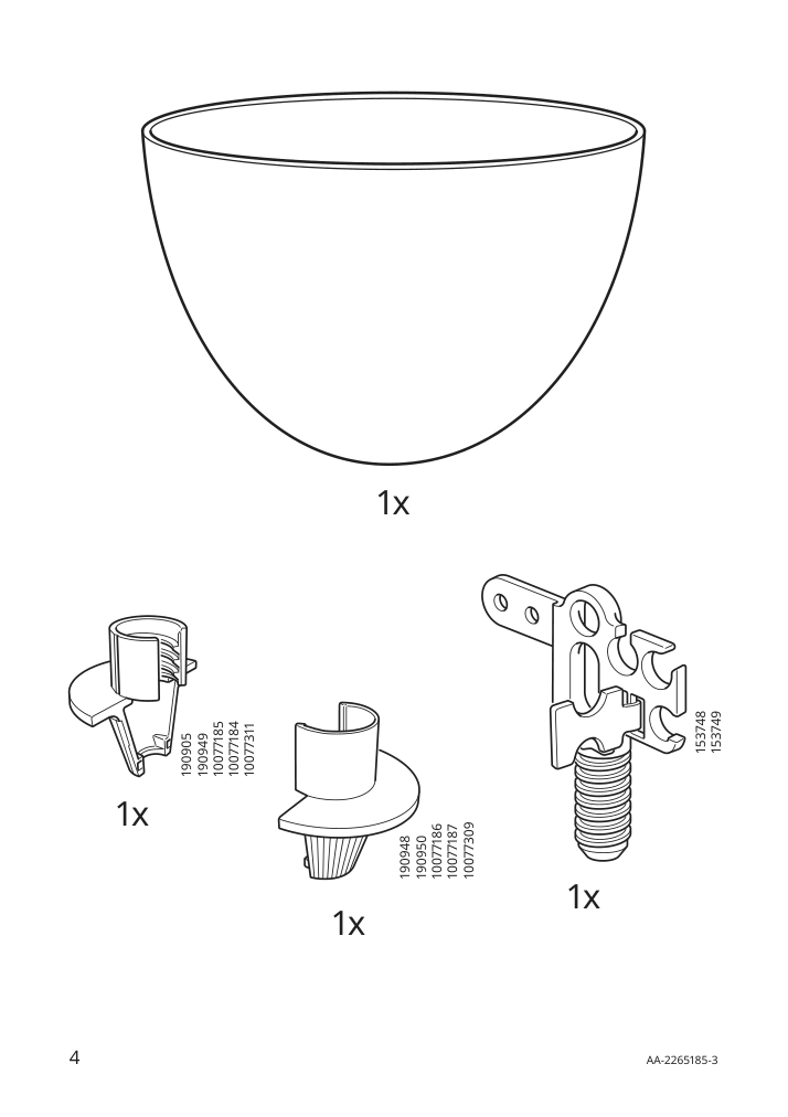 Assembly instructions for IKEA Gravacka cord set for bulb dark blue | Page 4 - IKEA GRÅVACKA / MOLNART pendant lamp with LED bulb 894.844.62