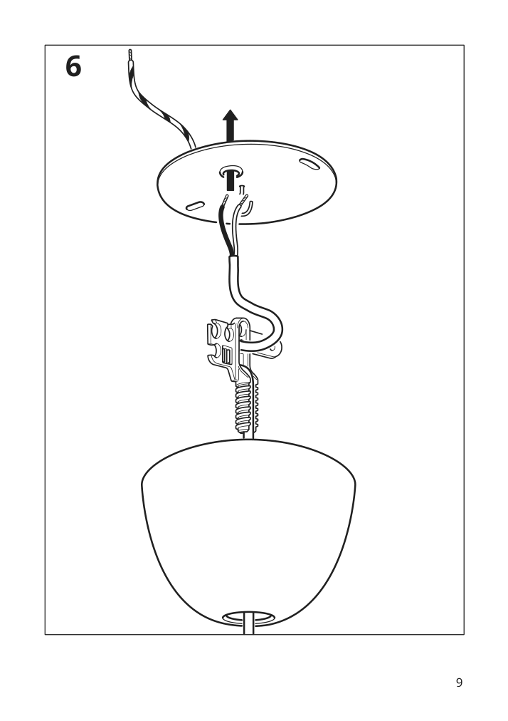 Assembly instructions for IKEA Gravacka cord set for bulb dark blue | Page 9 - IKEA GRÅVACKA / MOLNART pendant lamp with LED bulb 894.844.62