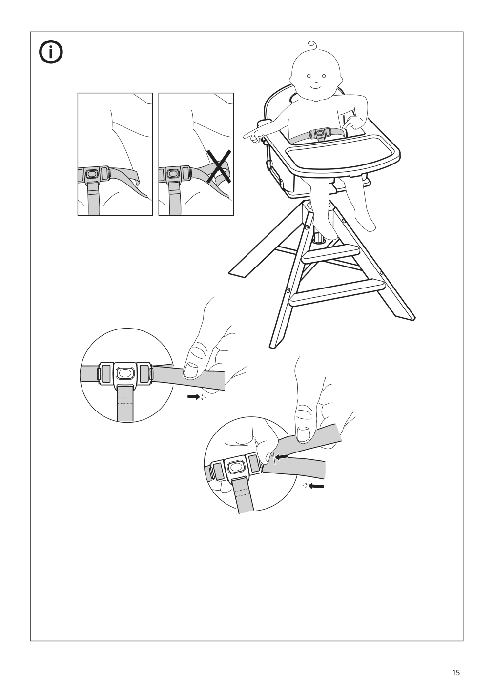 Assembly instructions for IKEA Graval junior highchair with tray | Page 15 - IKEA GRÅVAL junior/highchair with tray 504.103.54