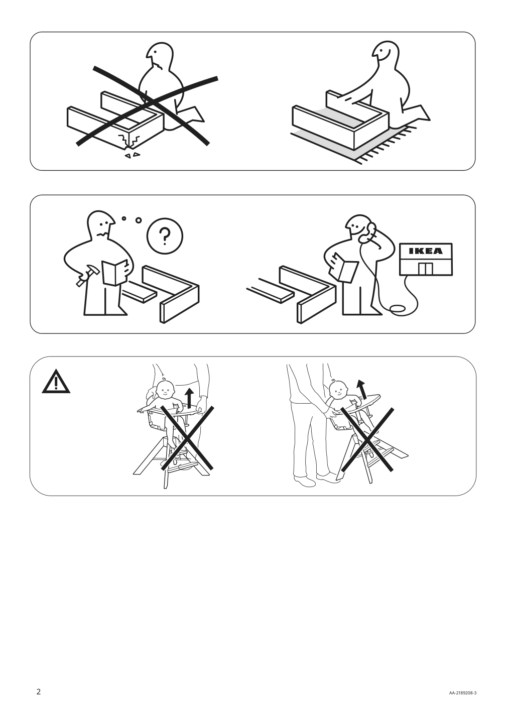 Assembly instructions for IKEA Graval junior highchair with tray | Page 2 - IKEA GRÅVAL junior/highchair with tray 504.103.54