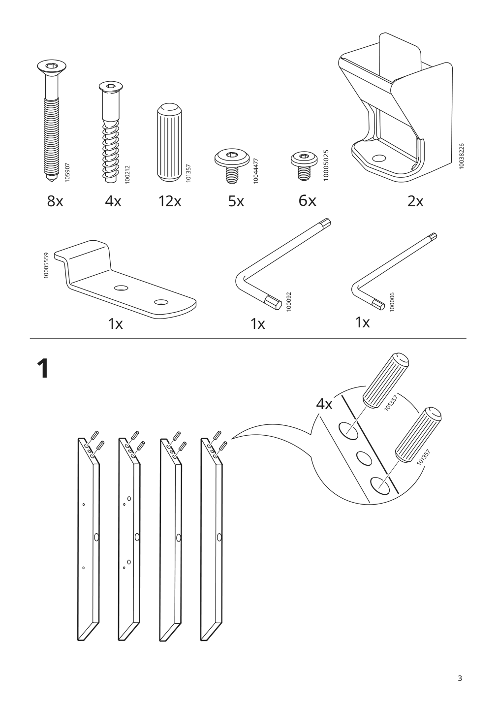 Assembly instructions for IKEA Graval junior highchair with tray | Page 3 - IKEA GRÅVAL junior/highchair with tray 504.103.54