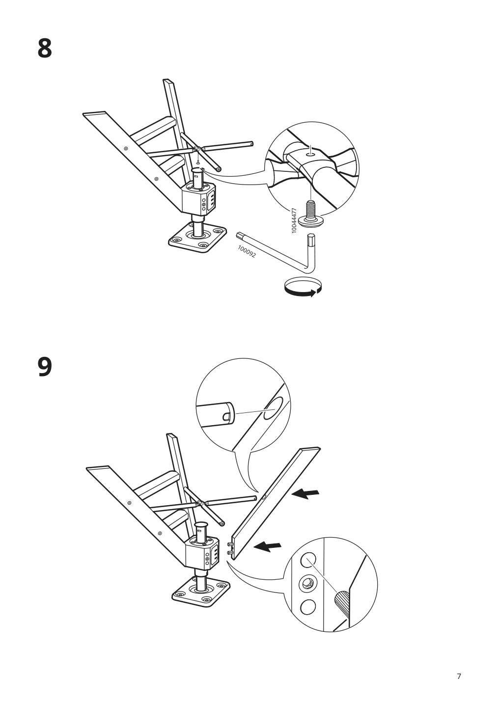 Assembly instructions for IKEA Graval junior highchair with tray | Page 7 - IKEA GRÅVAL junior/highchair with tray 504.103.54