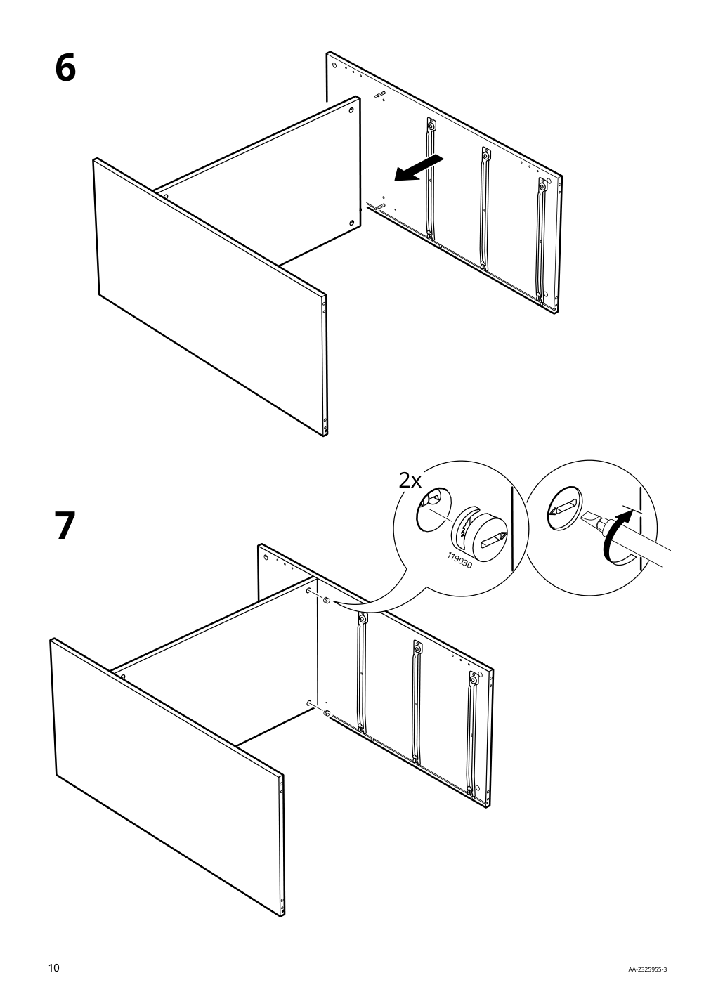 Assembly instructions for IKEA Greaker cabinet with drawers white | Page 10 - IKEA GREÅKER cabinet with drawers 505.010.71