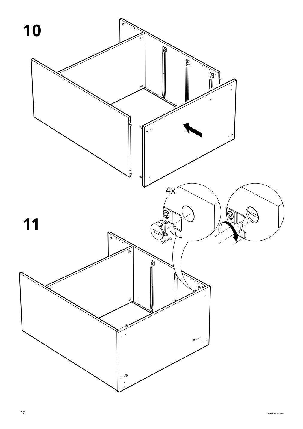 Assembly instructions for IKEA Greaker cabinet with drawers white | Page 12 - IKEA GREÅKER cabinet with drawers 505.010.71