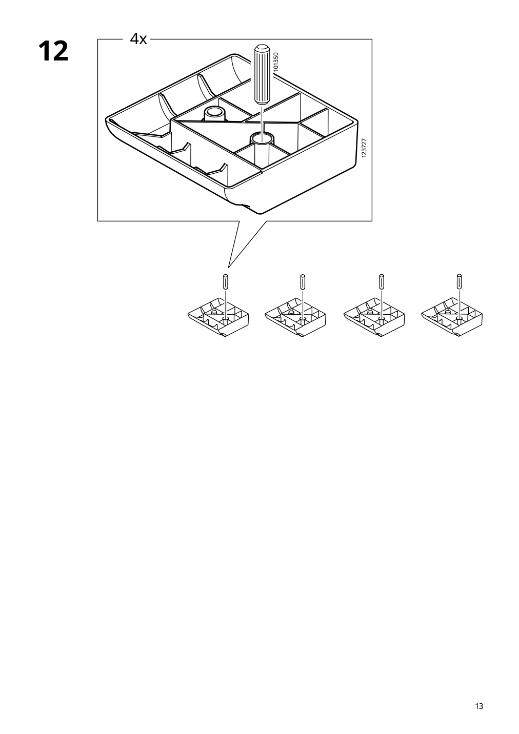 Assembly instructions for IKEA Greaker cabinet with drawers white | Page 13 - IKEA GREÅKER cabinet with drawers 505.010.71