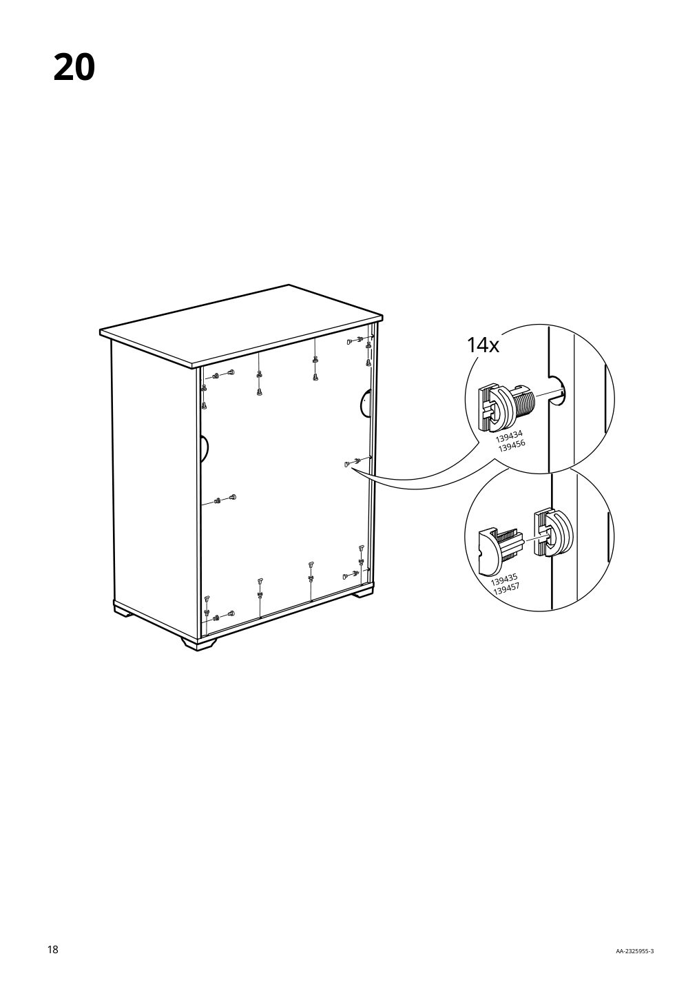 Assembly instructions for IKEA Greaker cabinet with drawers white | Page 18 - IKEA GREÅKER cabinet with drawers 505.010.71