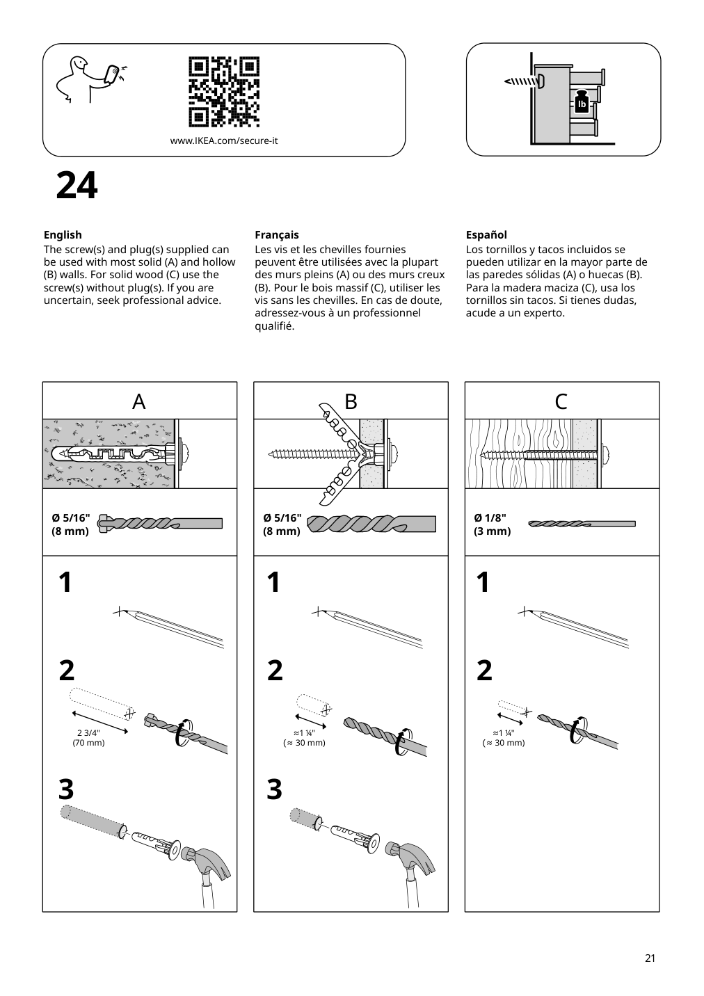 Assembly instructions for IKEA Greaker cabinet with drawers white | Page 21 - IKEA GREÅKER cabinet with drawers 505.010.71