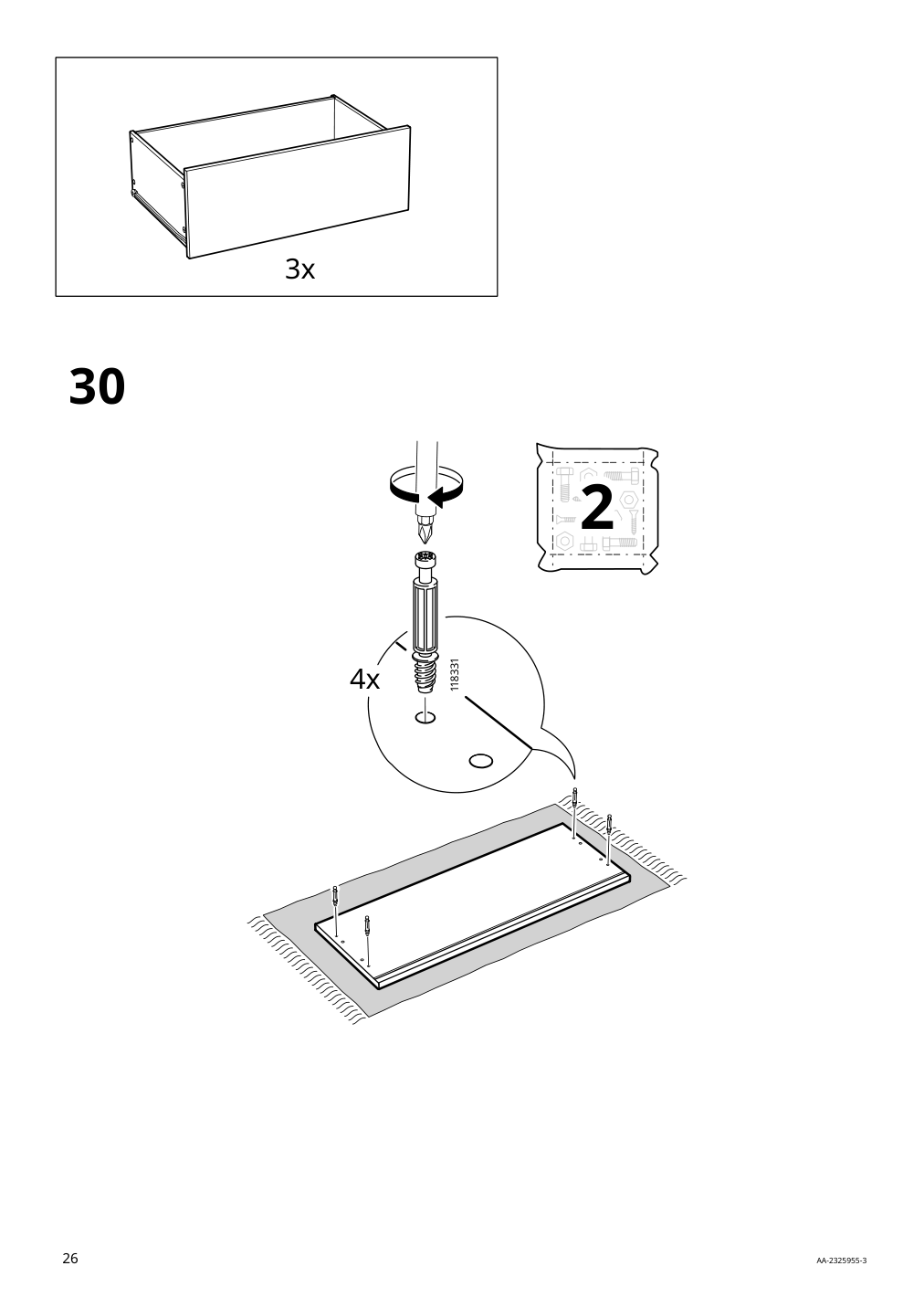 Assembly instructions for IKEA Greaker cabinet with drawers white | Page 26 - IKEA GREÅKER cabinet with drawers 505.010.71