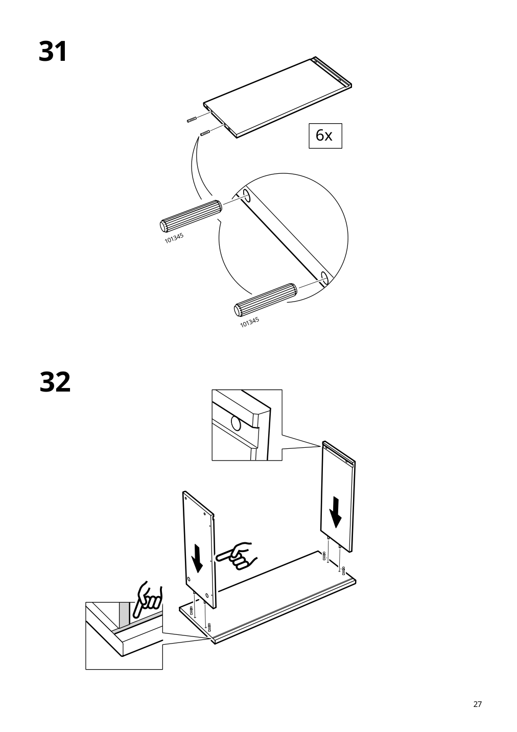 Assembly instructions for IKEA Greaker cabinet with drawers white | Page 27 - IKEA GREÅKER cabinet with drawers 505.010.71