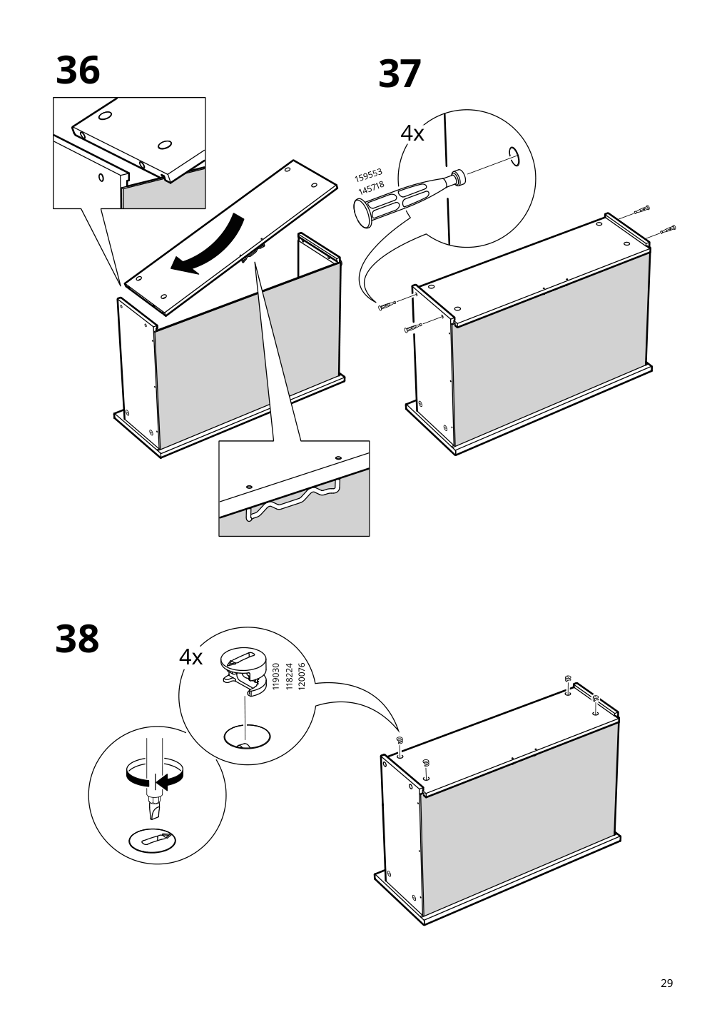 Assembly instructions for IKEA Greaker cabinet with drawers white | Page 29 - IKEA GREÅKER cabinet with drawers 505.010.71