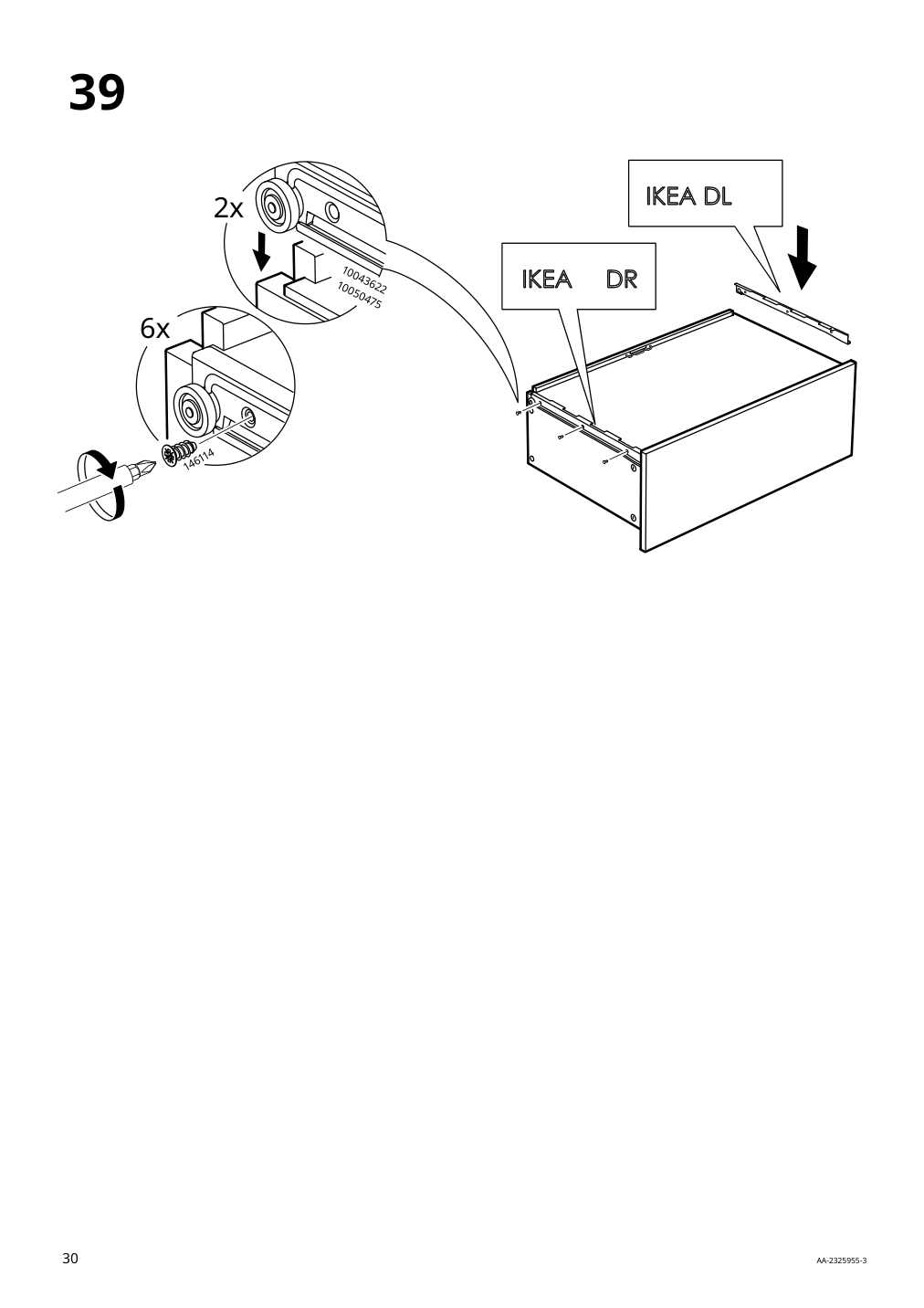 Assembly instructions for IKEA Greaker cabinet with drawers white | Page 30 - IKEA GREÅKER cabinet with drawers 505.010.71