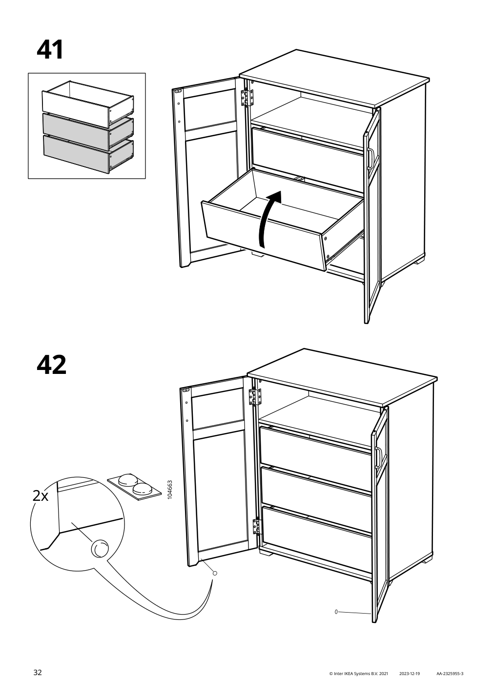 Assembly instructions for IKEA Greaker cabinet with drawers white | Page 32 - IKEA GREÅKER cabinet with drawers 505.010.71