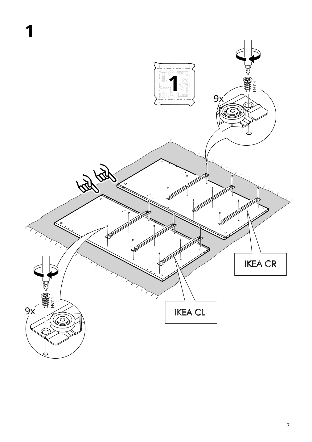 Assembly instructions for IKEA Greaker cabinet with drawers white | Page 7 - IKEA GREÅKER cabinet with drawers 505.010.71