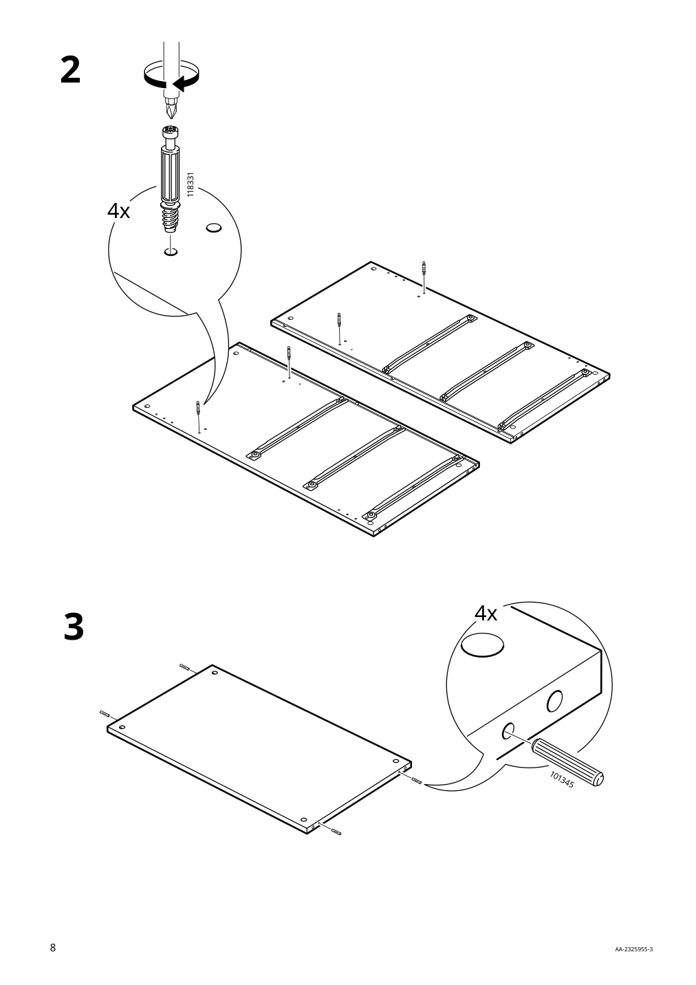 Assembly instructions for IKEA Greaker cabinet with drawers white | Page 8 - IKEA GREÅKER cabinet with drawers 505.010.71