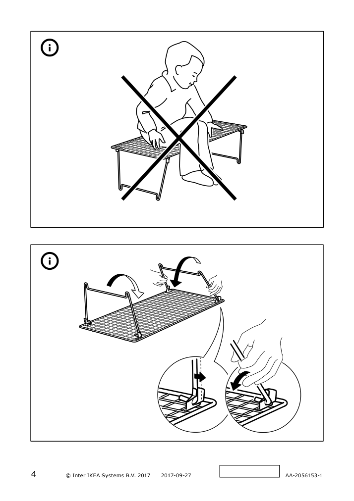 Assembly instructions for IKEA Grejig shoe rack gray green | Page 4 - IKEA GREJIG shoe rack 005.508.94