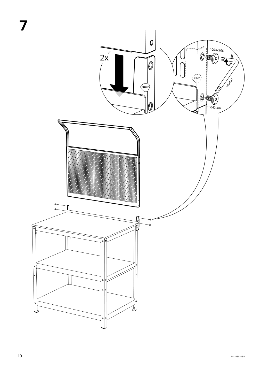 Assembly instructions for IKEA Grillskaer back panel for outdoor kitchen black | Page 10 - IKEA GRILLSKÄR kitchen island w back panel 794.952.44