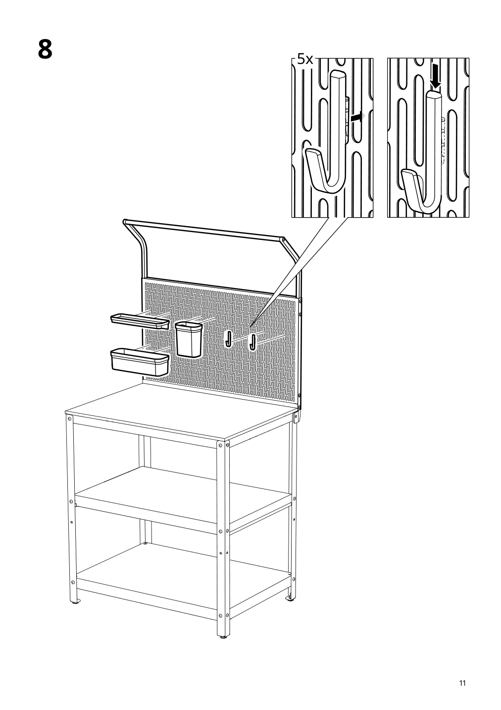 Assembly instructions for IKEA Grillskaer back panel for outdoor kitchen black | Page 11 - IKEA GRILLSKÄR back panel for outdoor kitchen 105.231.69