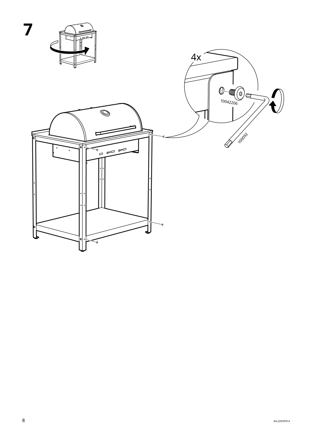 Assembly instructions for IKEA Grillskaer charcoal grill black stainless steel outdoor | Page 8 - IKEA GRILLSKÄR kitchen sink ut/chrcl bbq, outdoor 893.855.27