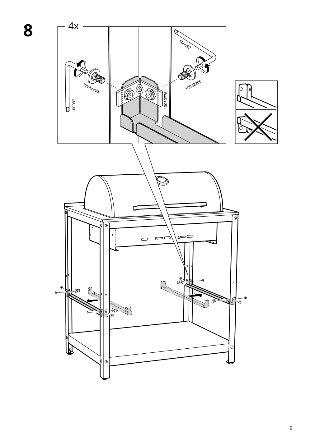 Assembly instructions for IKEA Grillskaer charcoal grill black stainless steel outdoor | Page 9 - IKEA GRILLSKÄR kitchen sink ut/chrcl bbq, outdoor 693.855.28