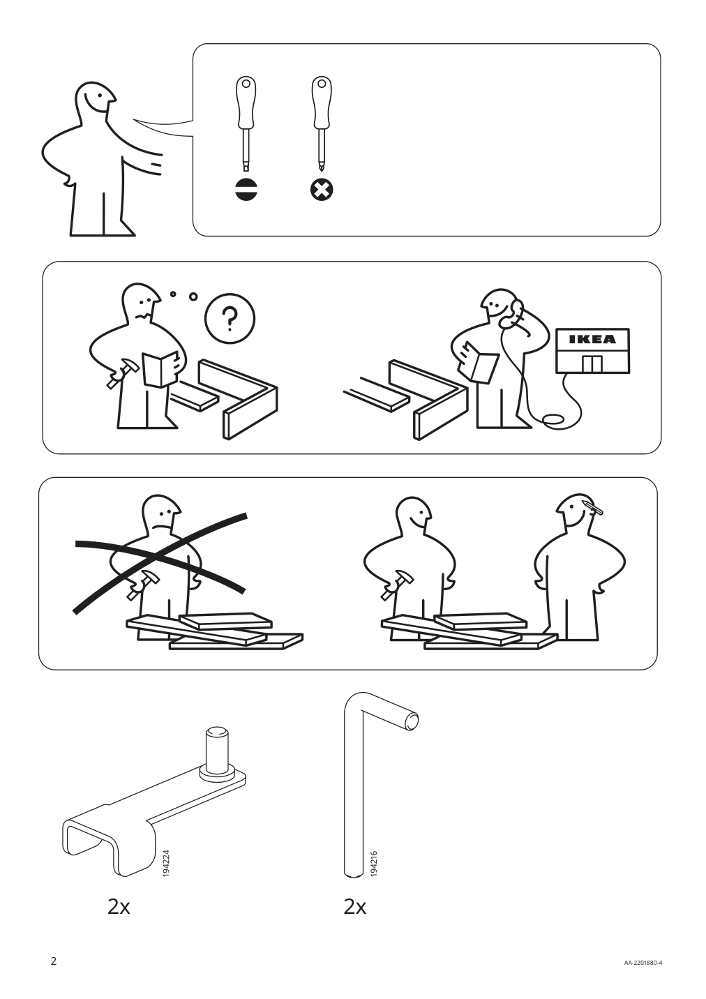 Assembly instructions for IKEA Grillskaer door side units back black stainless steel outdoor | Page 2 - IKEA GRILLSKÄR outdoor kitchen 394.222.64