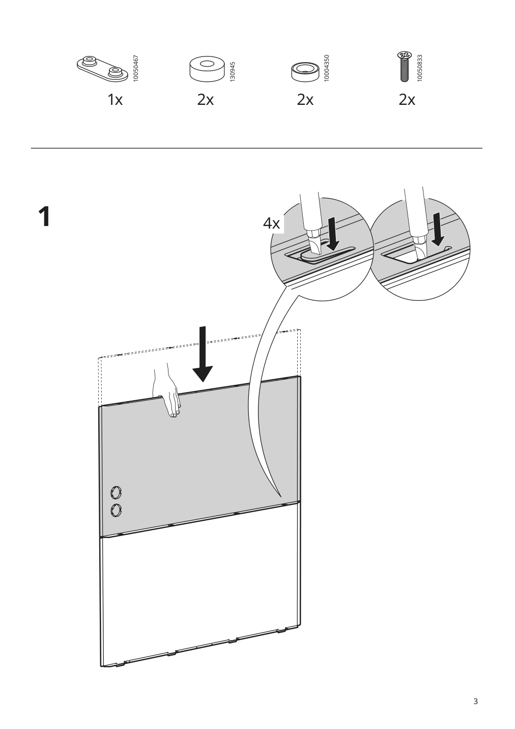 Assembly instructions for IKEA Grillskaer door side units back black stainless steel outdoor | Page 3 - IKEA GRILLSKÄR outdoor kitchen 394.185.73