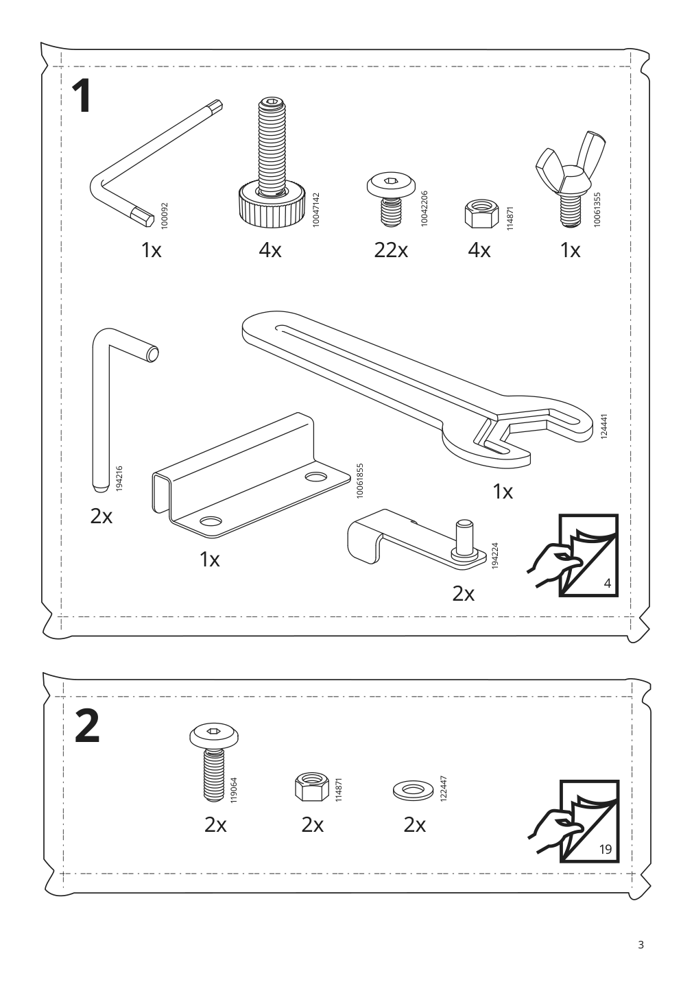 Assembly instructions for IKEA Grillskaer gas grill black stainless steel outdoor | Page 3 - IKEA GRILLSKÄR gas grill w kitchen island 895.049.69