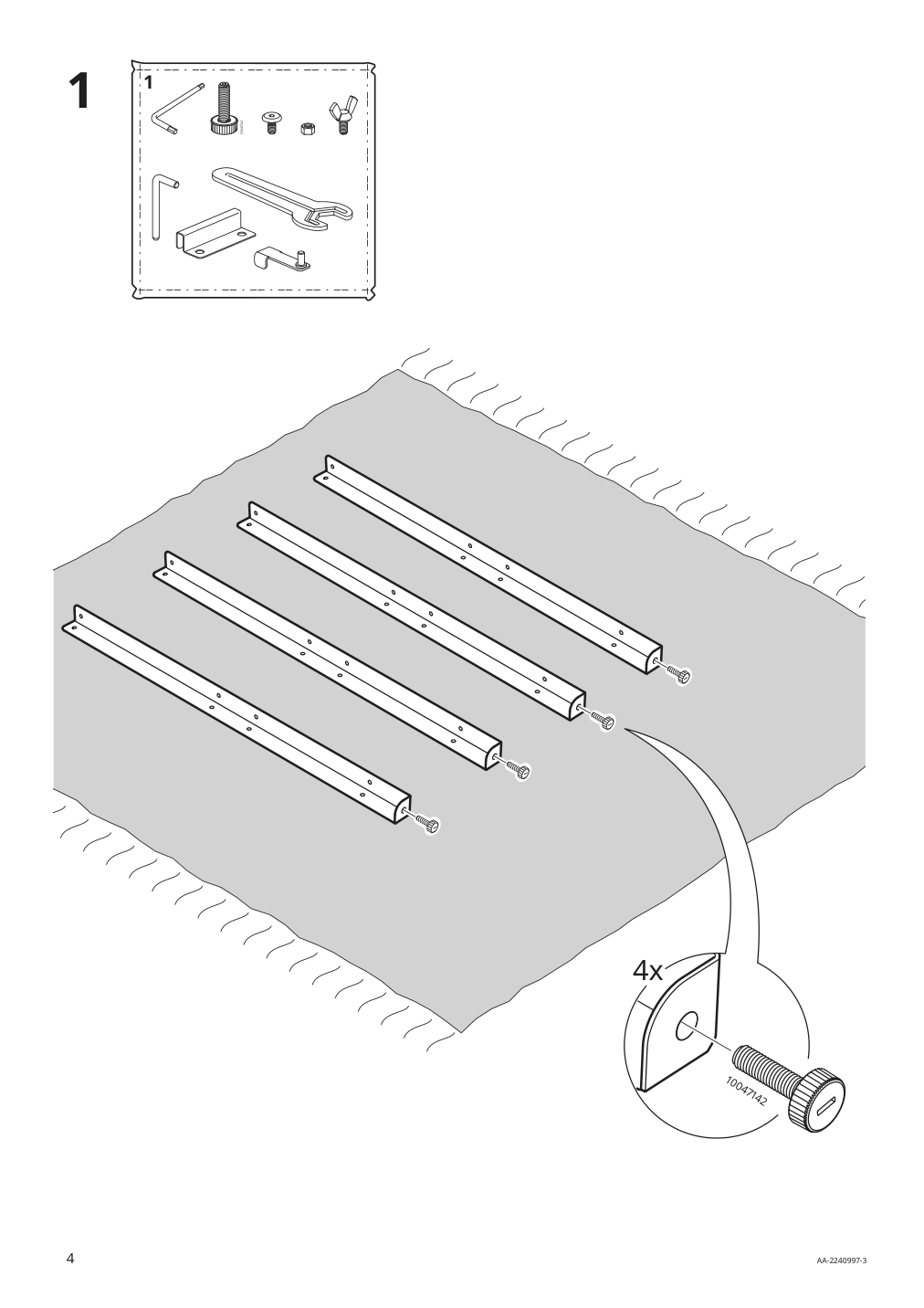 Assembly instructions for IKEA Grillskaer gas grill black stainless steel outdoor | Page 4 - IKEA GRILLSKÄR outdoor kitchen 394.185.73