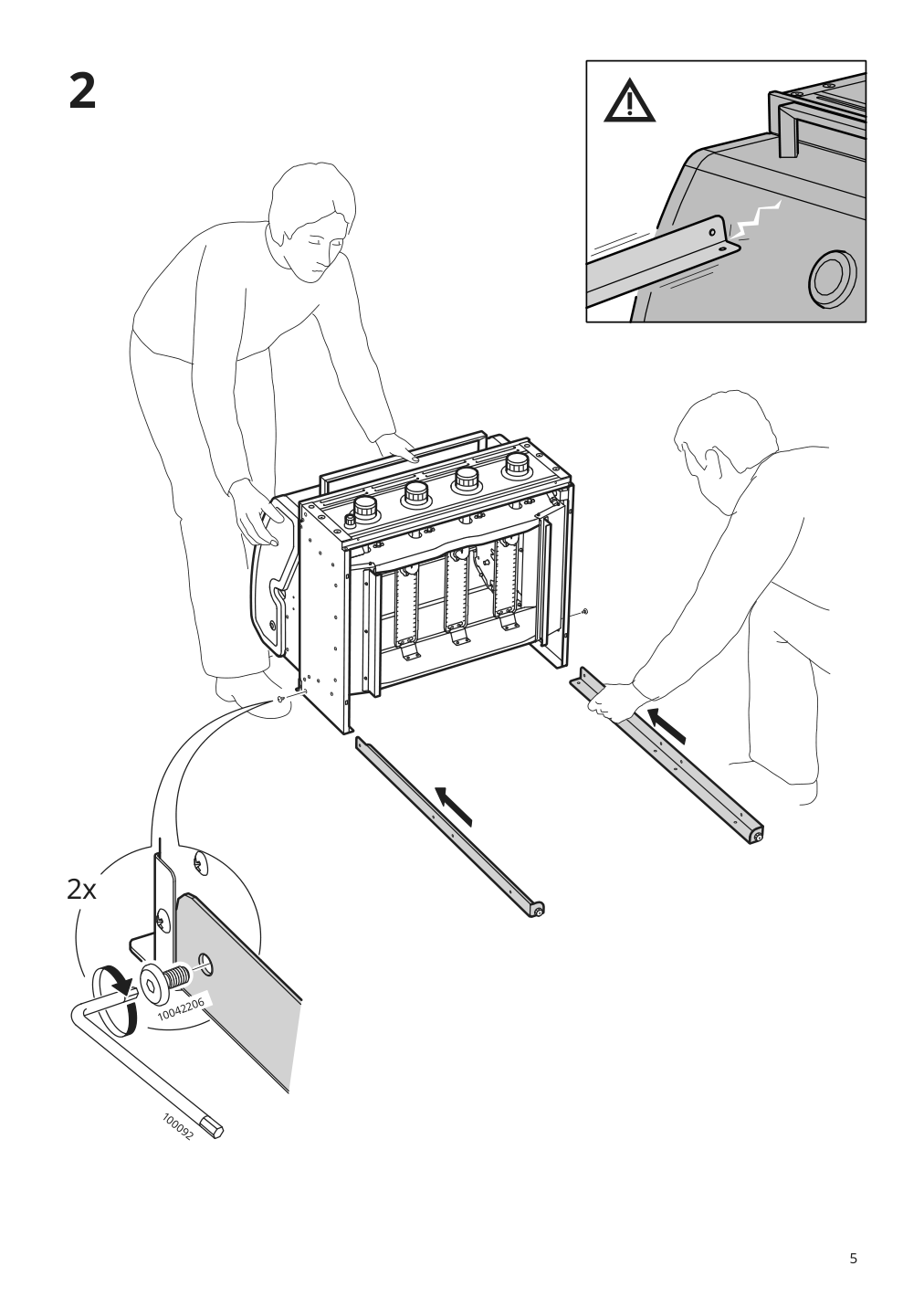 Assembly instructions for IKEA Grillskaer gas grill black stainless steel outdoor | Page 5 - IKEA GRILLSKÄR outdoor kitchen 394.222.64