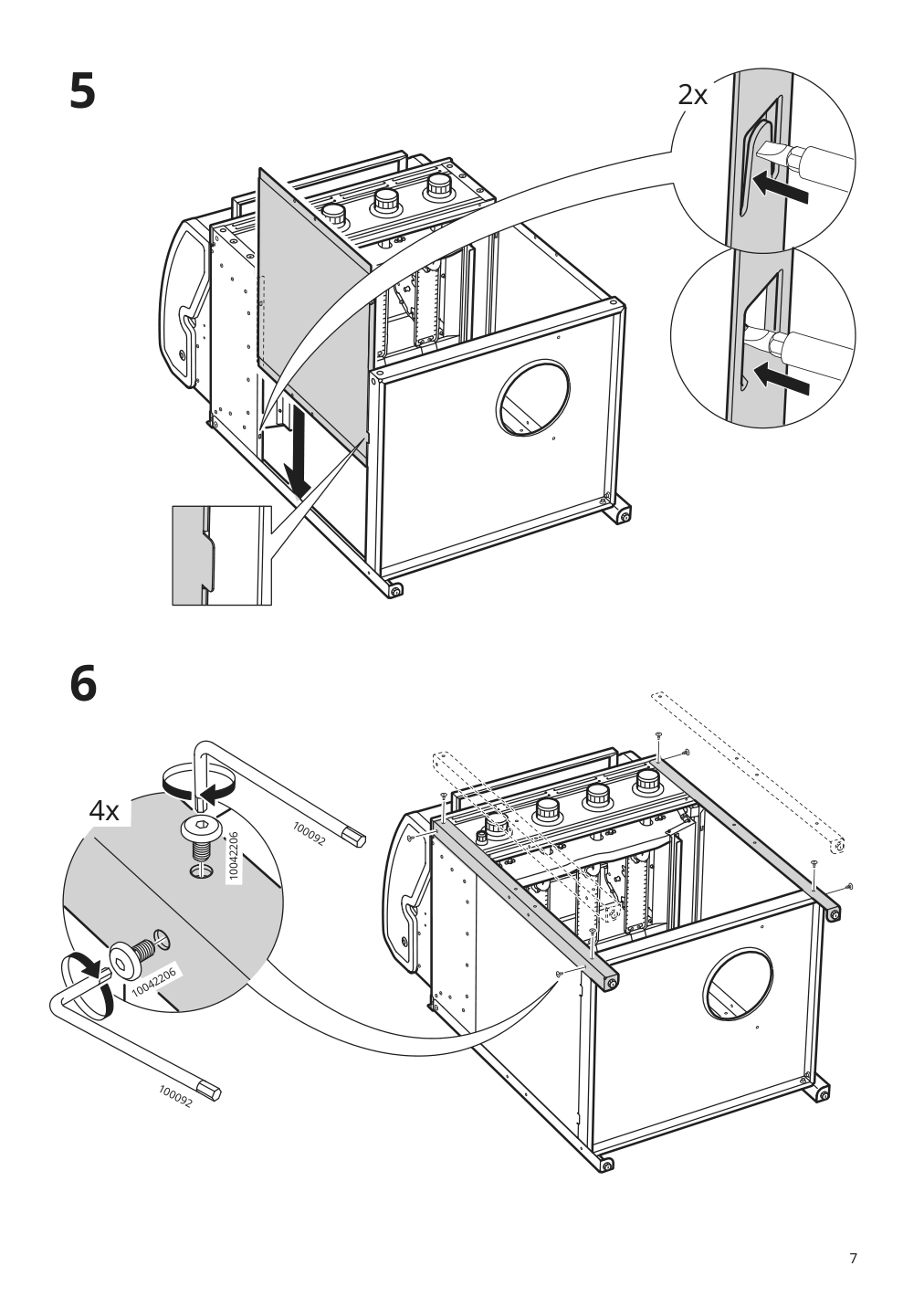 Assembly instructions for IKEA Grillskaer gas grill black stainless steel outdoor | Page 7 - IKEA GRILLSKÄR outdoor kitchen 394.185.73